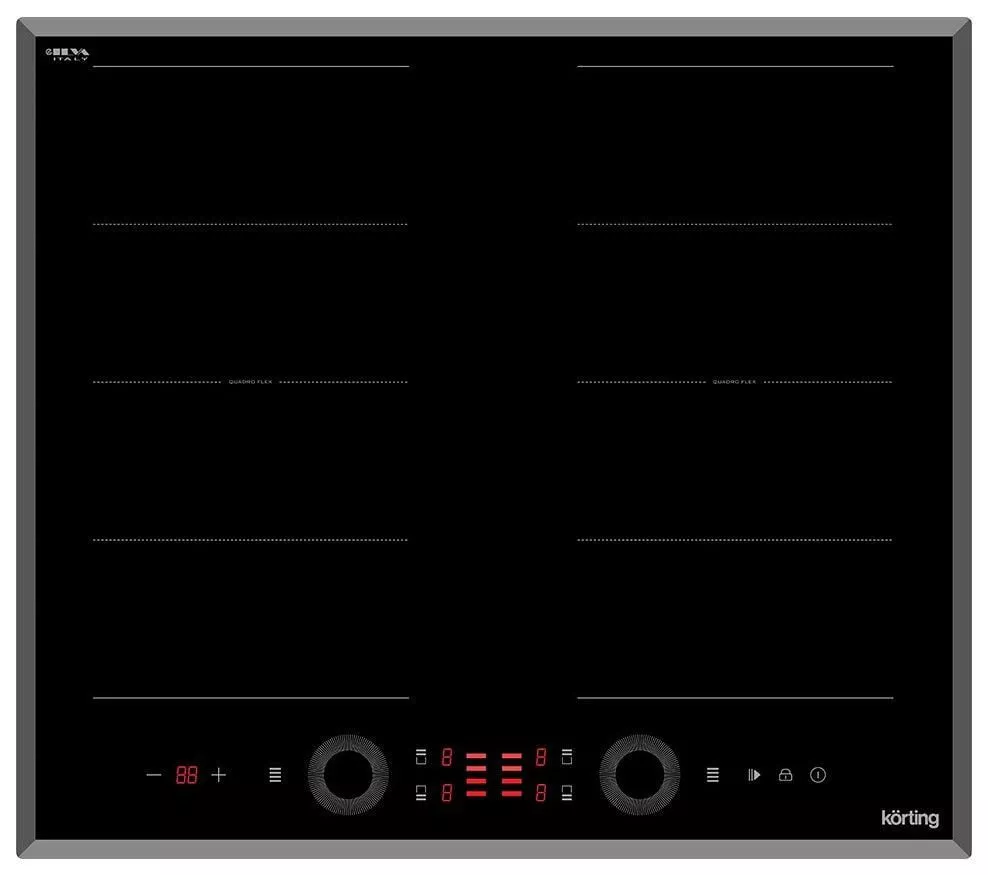 Индукционная варочная панель Korting HIB 68700 B Quadro RU, черная