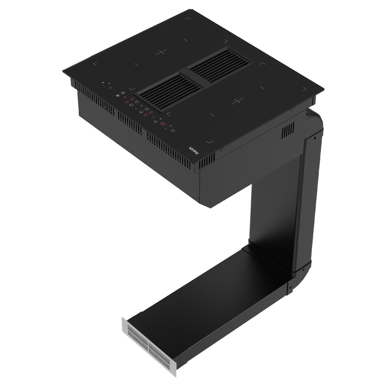 Индукционная варочная панель с вытяжкой Korting HIBH 68980 NB RU